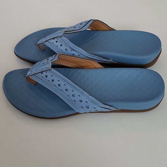 Women's light blue rubber sandals - Picture 5 of 7
